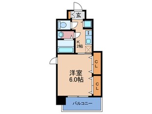 アクアプレイス梅田Ⅲ(204)の物件間取画像